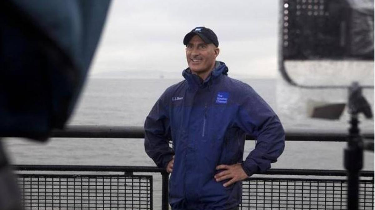 The Weather Channel meteorologist Jim Cantore reported live when hurricanes Harvey and Irma came ashore earlier this year and now is on the Gulf Coast tracking Tropical Storm Nate.