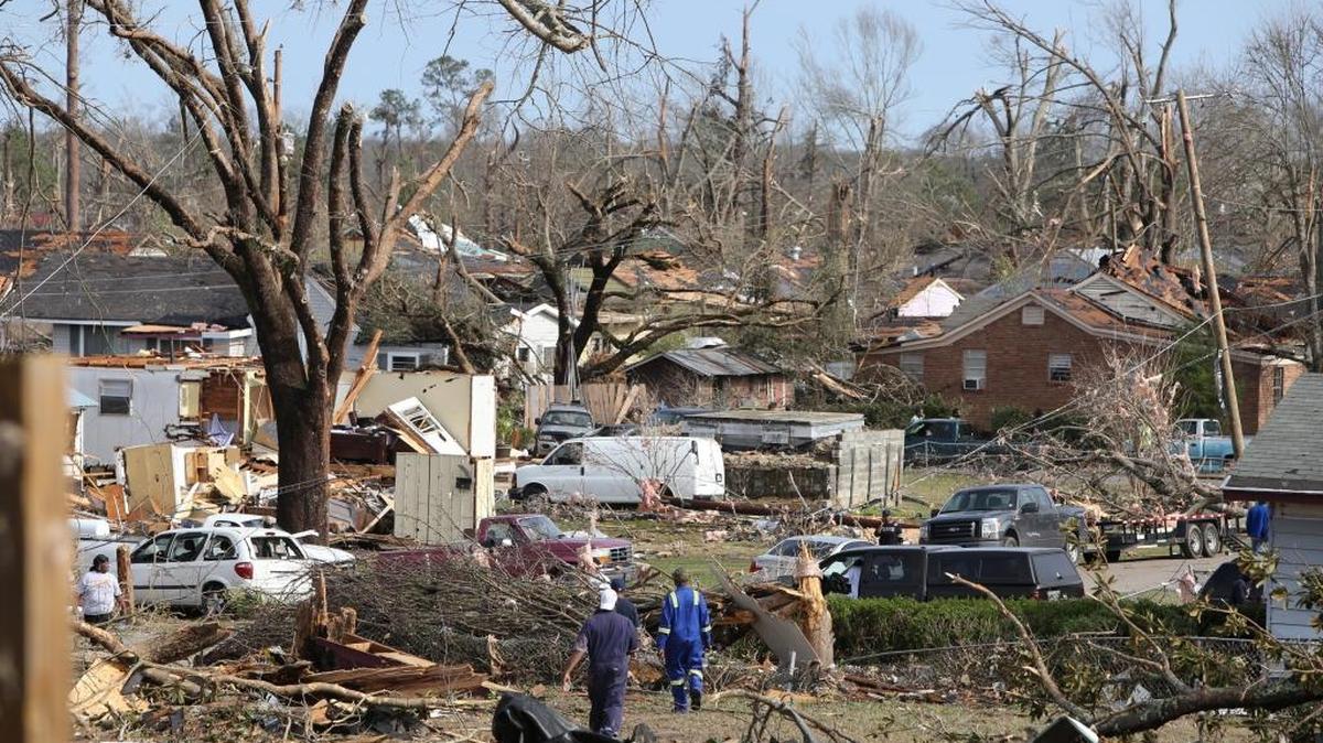 Damaged trees and homes along Magnolia Street in Hattiesburg were not the worst shot the city took from the Jan. 21 tornado.