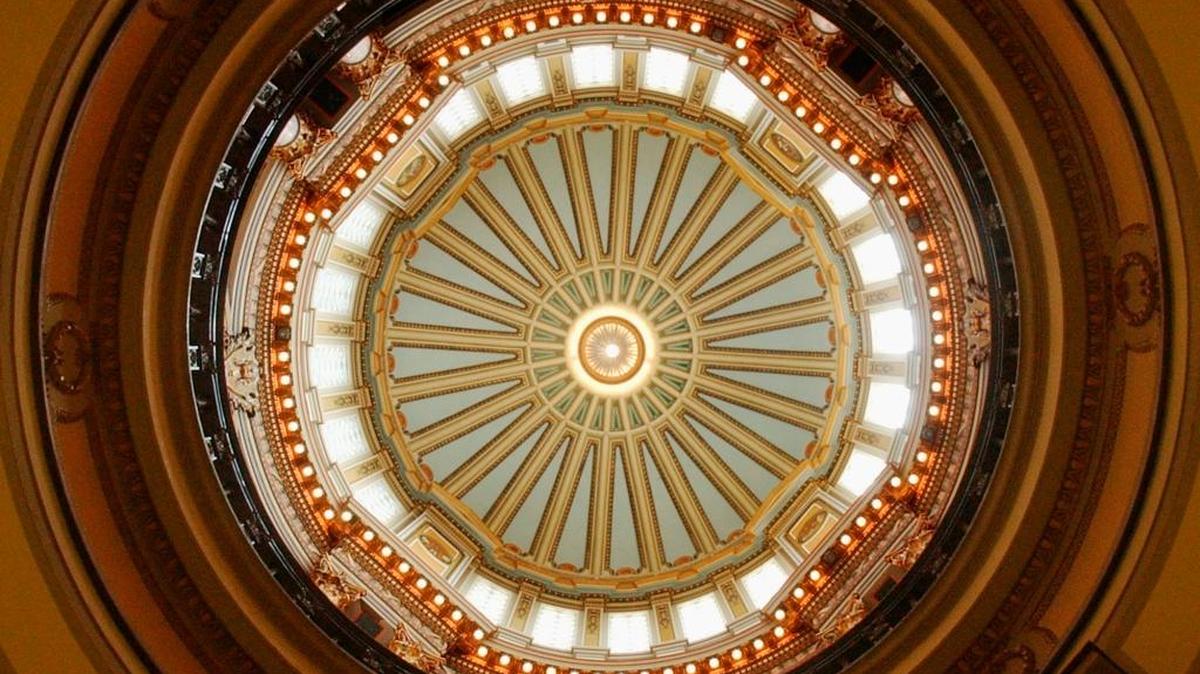 The rotunda of the Capitol in Jackson.