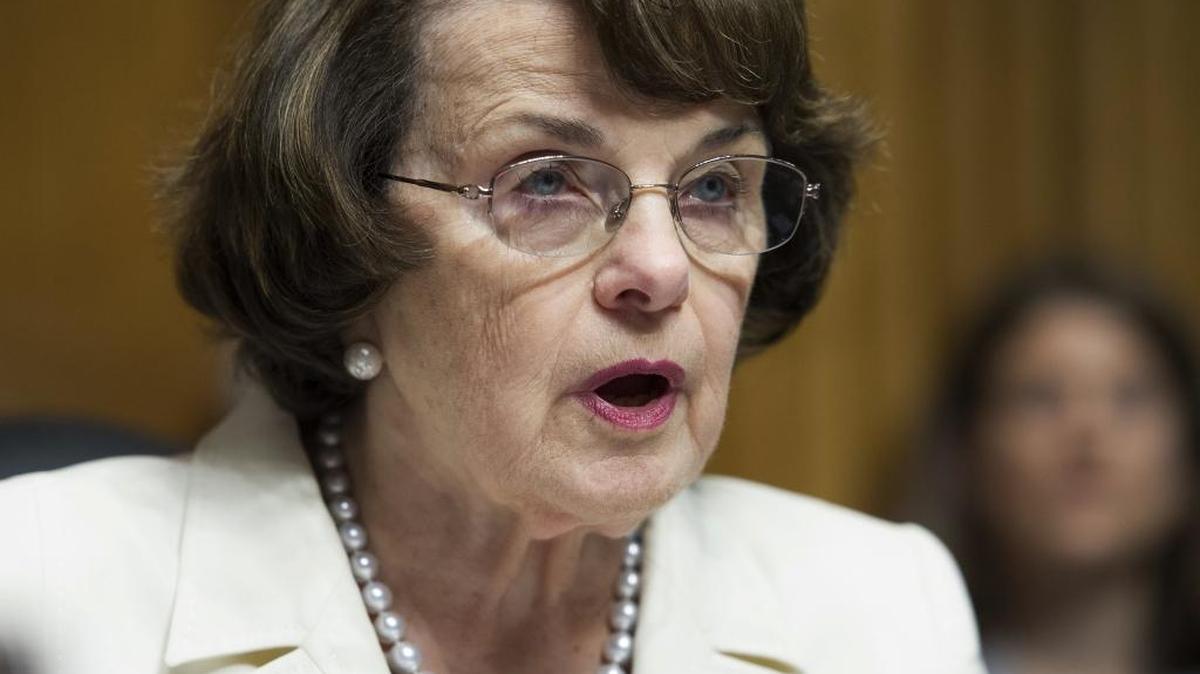 In this May 10 file photo, Sen. Dianne Feinstein, D-Calif., speaks on Capitol Hill in Washington. Catholic leaders and university presidents are objecting to Feinstein’s line of questioning for one of President Donald Trump’s judicial nominees, Amy Coney Barrett, arguing the focus on her faith is misplaced and runs counter to the Constitution’s prohibition on religious tests for political office.