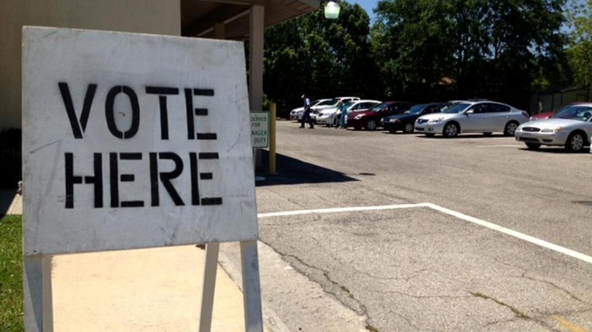 Voters head to the polls Tuesday at the American Legion Post 160 in Pascagoula.