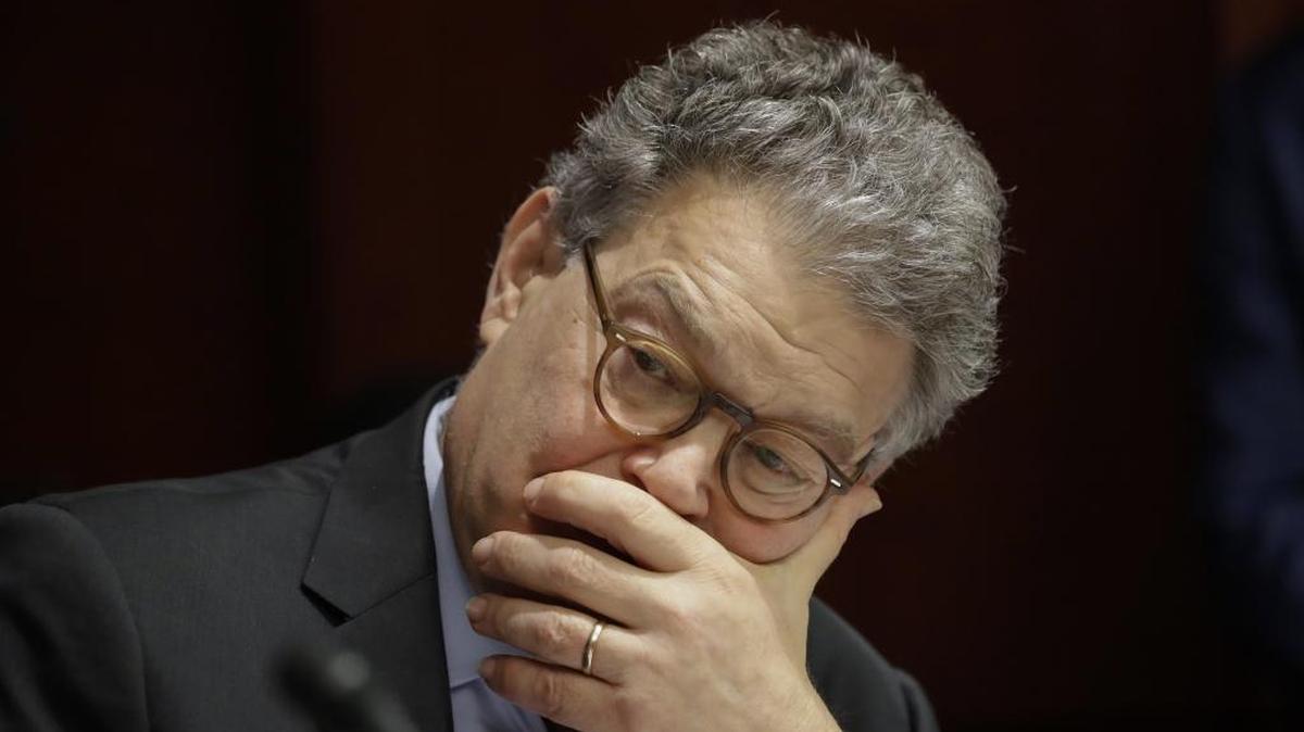 In this June 21, 2017 file photo, Sen. Al Franken, D-Minn., listens at a committee hearing at the Capitol in Washington.