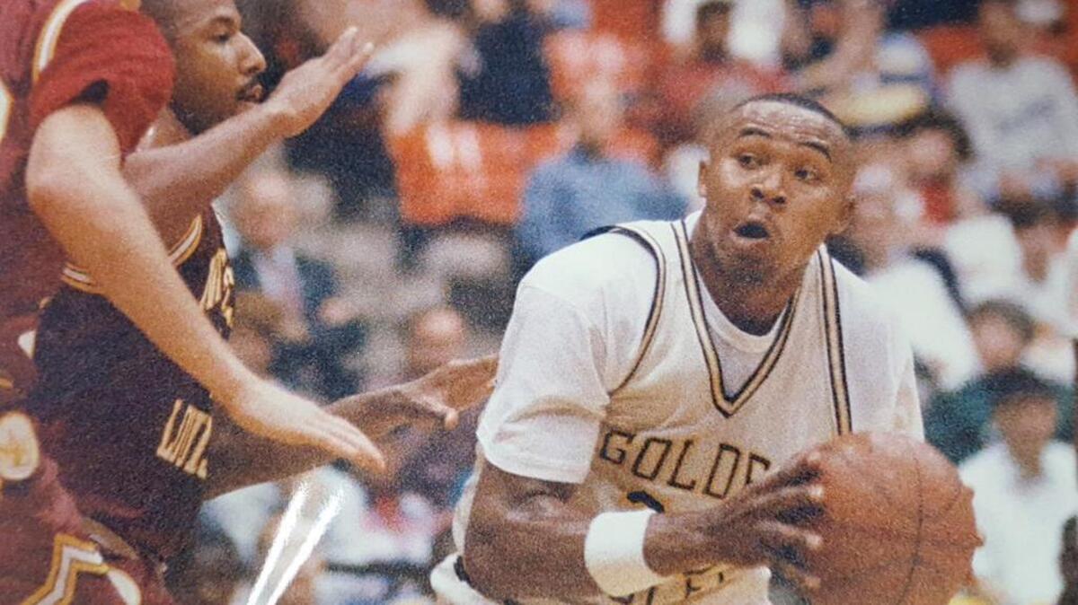 Clarence Weatherspoon looks to take the ball to the hoop against Northeast Louisiana during his playing career at Southern Miss. Weatherspoon is now an assistant at USM.