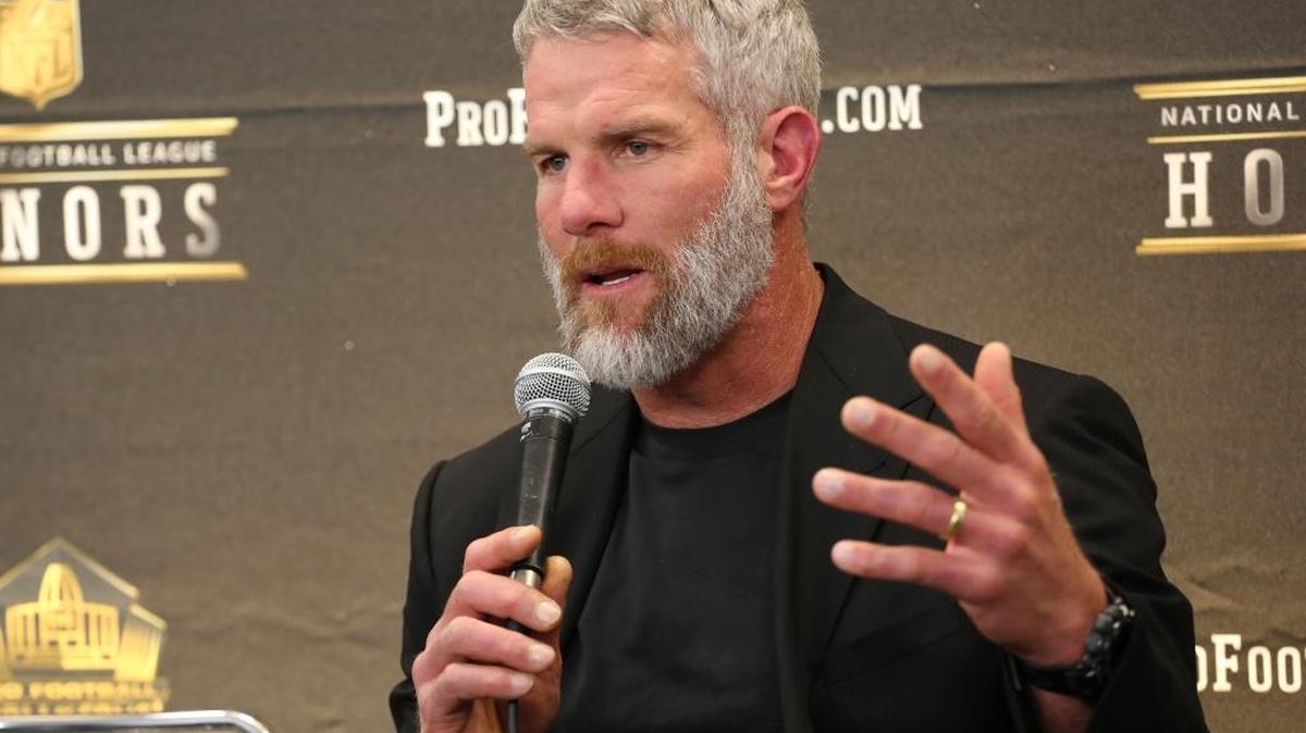 Brett Favre will be inducted into the Pro Football Hall of Fame on Aug. 6 in Canton, Ohio.
