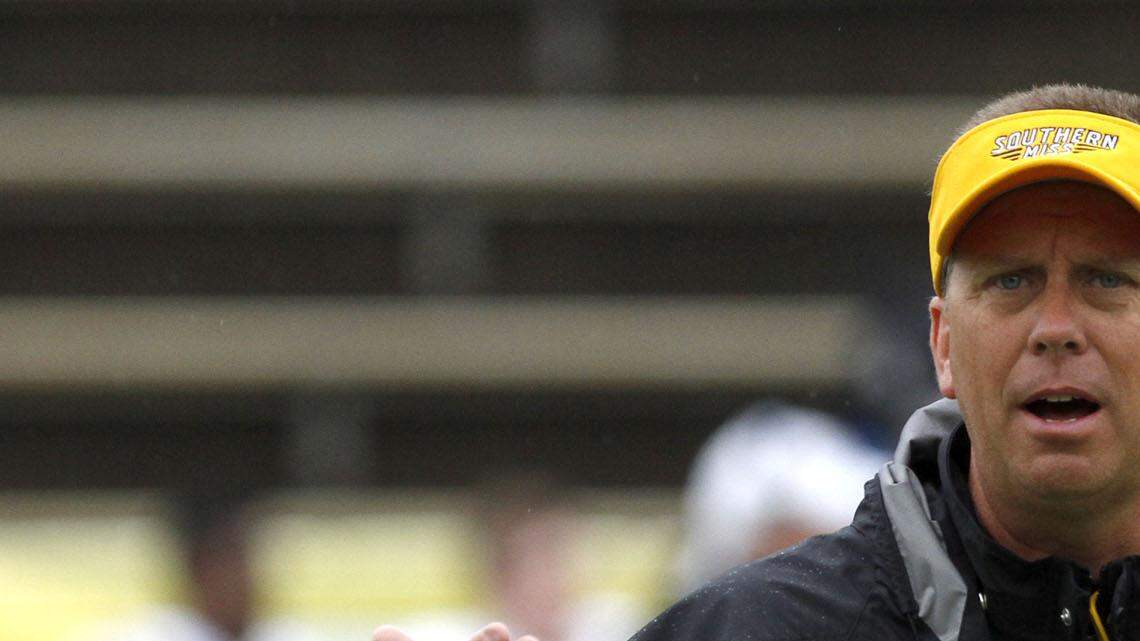 Tim Isbell/Sun Herald
Southern Miss football coach Todd Monken is leaving to become the offensive coordinator for the Tampa Bay Buccaneers. 
