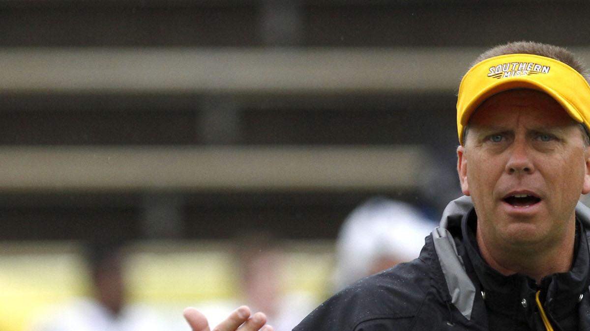 Tim Isbell/Sun Herald
Southern Miss football coach Todd Monken is leaving to become the offensive coordinator for the Tampa Bay Buccaneers. 