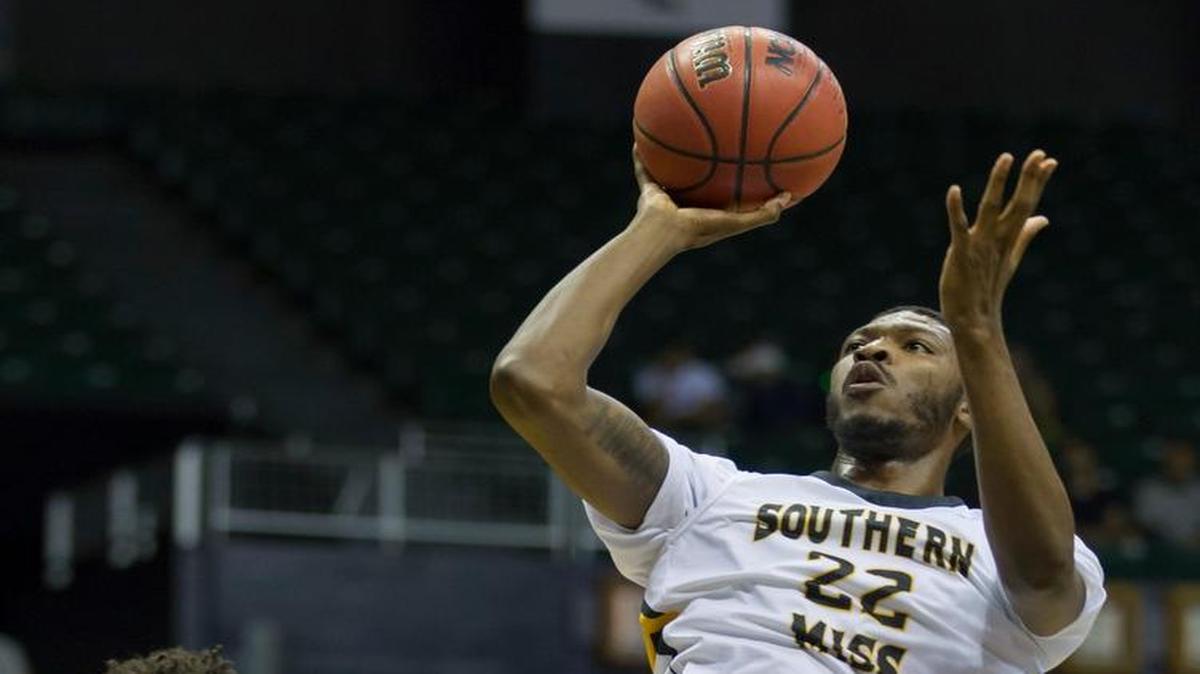 Southern Mississippi guard Quinton Campbell (22) scored 24 points against UTEP on Saturday at Reed Green Coliseum.