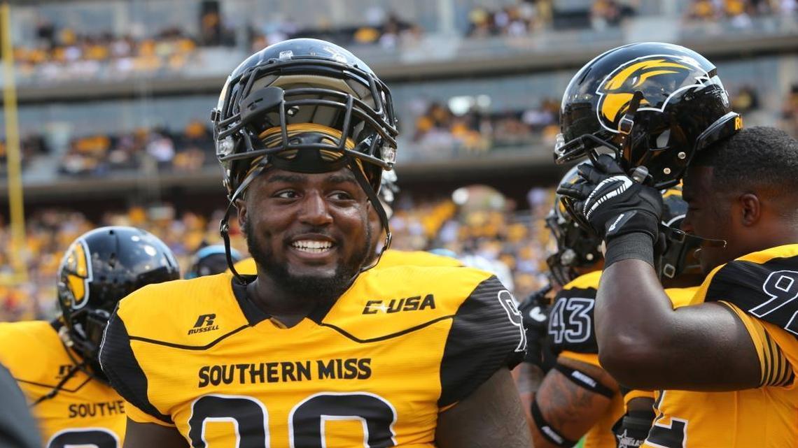 Redshirt freshman defensive end Jacques Turner, a D’Iberville native, has been a nice addition to the Southern Miss defense.