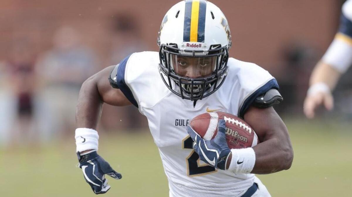 Mississippi Gulf Coast Community College running back Terrion Avery rushes at Pearl River Community College on Oct. 21 in Poplarville. MGCCC will host Jones County Community College on Saturday in Perkinston.