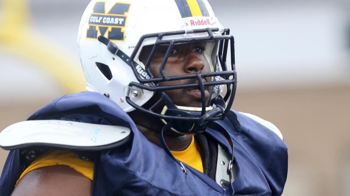 Former Mississippi Gulf Coast Community College defensive tackle Travonte Valentine is now practicing with LSU. He’s expected to play a big role on the Tigers’ defense.
