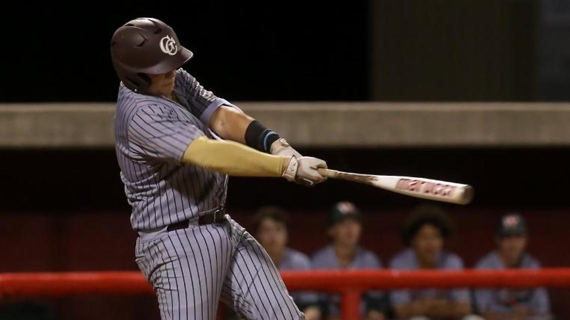 George County's Logan Tanner goes to bat against West Harrison during the Battle at the Beach baseball tournament on March 17, 2017, at Biloxi High.
