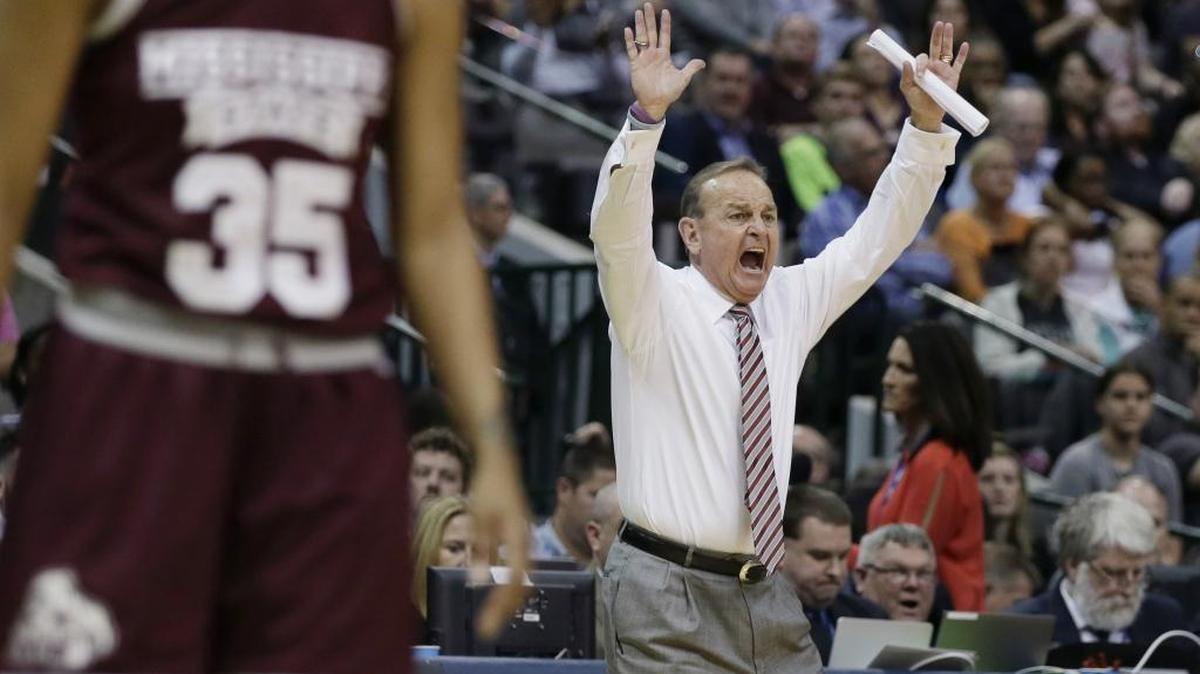 Mississippi State head coach Vic Schaefer led the Lady Bulldogs past Southern Miss Sunday.