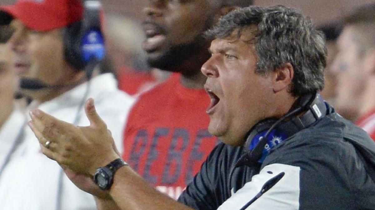 Interim Ole Miss coach Matt Luke, a Gulfport native, leads the Rebels against Arkansas Saturday morning.