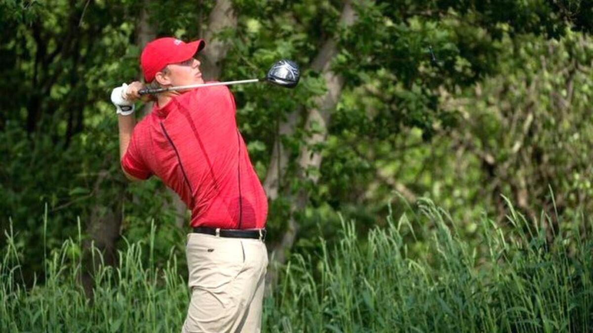 Braden Thornberry of Ole Miss wins the individual title during the Division I men's golf championship at Rich Harvest Farms on Monday, May 29, 2017 in Sugar Grove, Illinois.