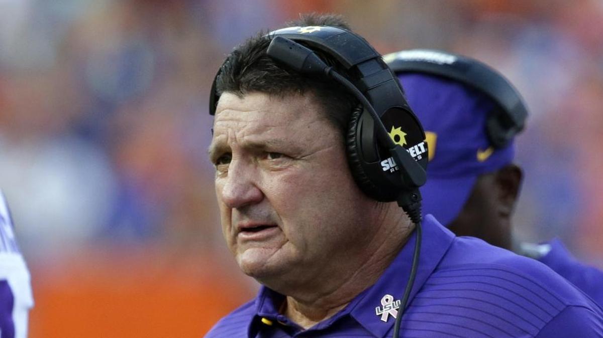 LSU head coach Ed Orgeron