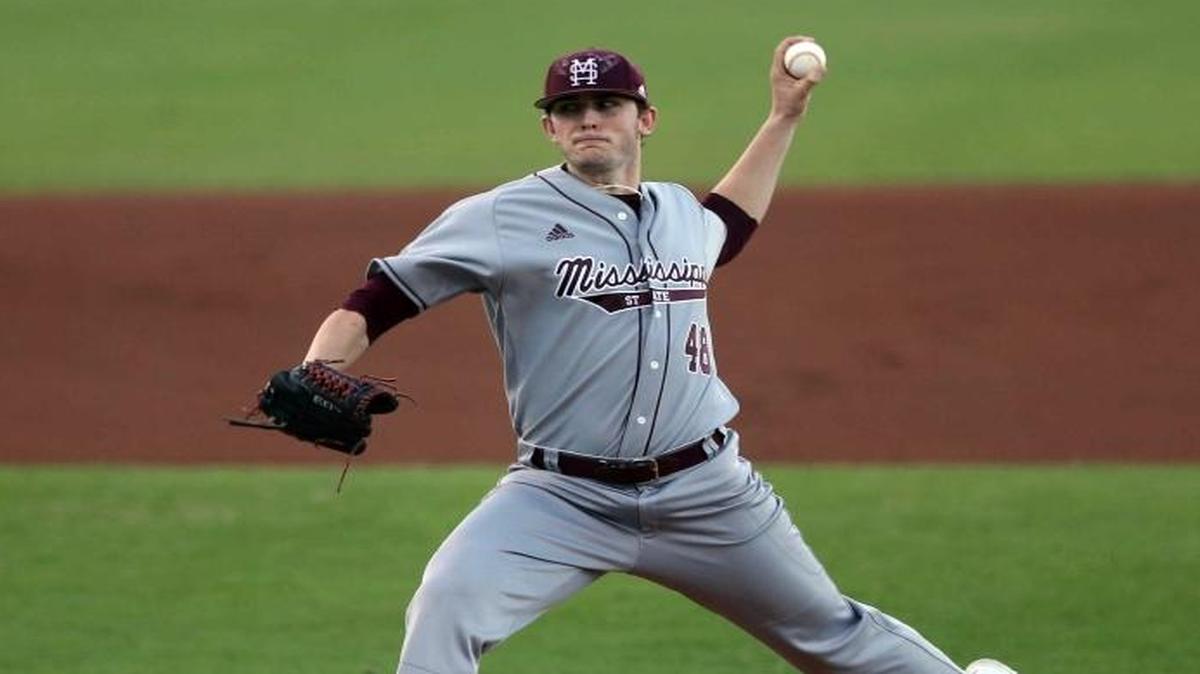 Former East Central ace Konnor Pilkington helped lead Mississippi State past South Carolina on Friday.