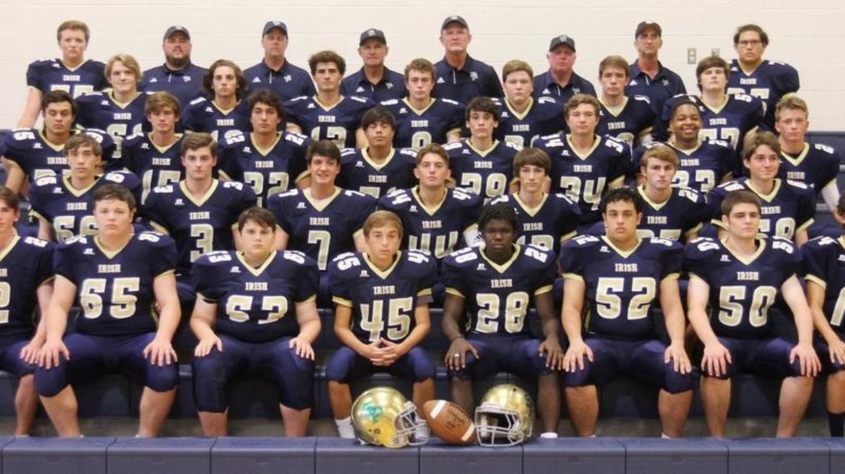 St. Patrick Catholic High School football team on Monday, Aug. 14, 2017.