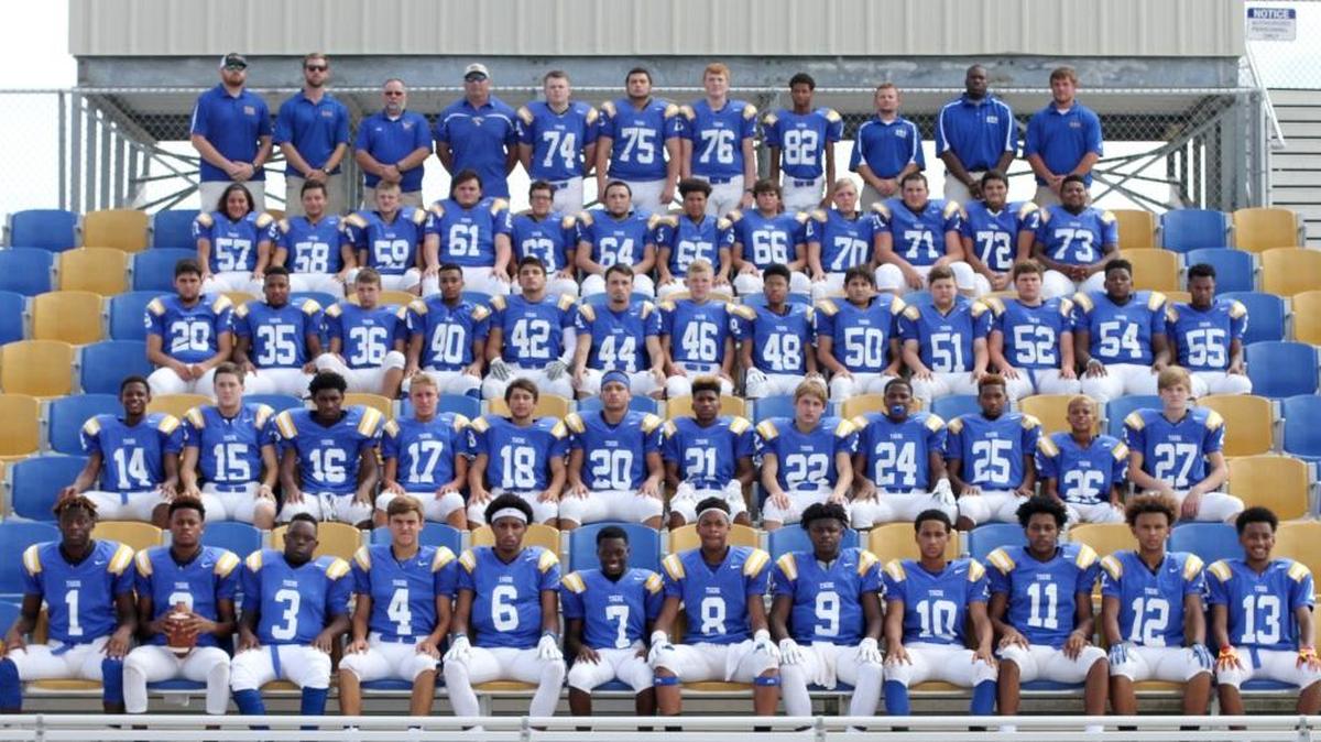 2016 Bay High football team on Monday, Aug. 8, 2016.