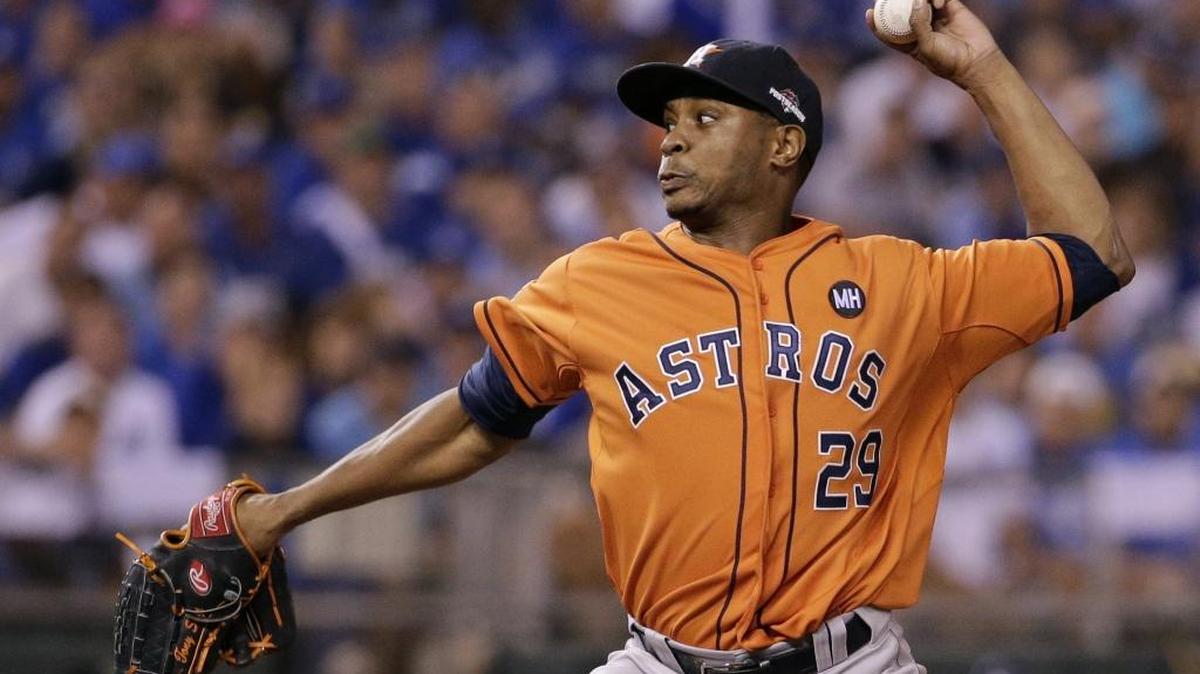 Houston Astros relief pitcher Tony Sipp throws during the seventh inning in Game 1 of baseball's American League Division Series against the Kansas City Royals, Thursday, Oct. 8, 2015, in Kansas City, Mo. Sipp, a South Mississippi native, was a member of the 2017 Astros World Series Championship squad.