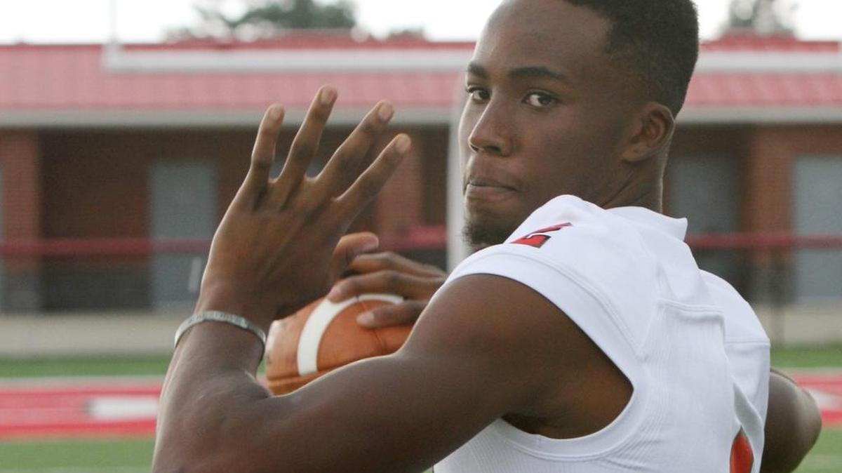Harrison Central High School quarterback Tavis Williams.