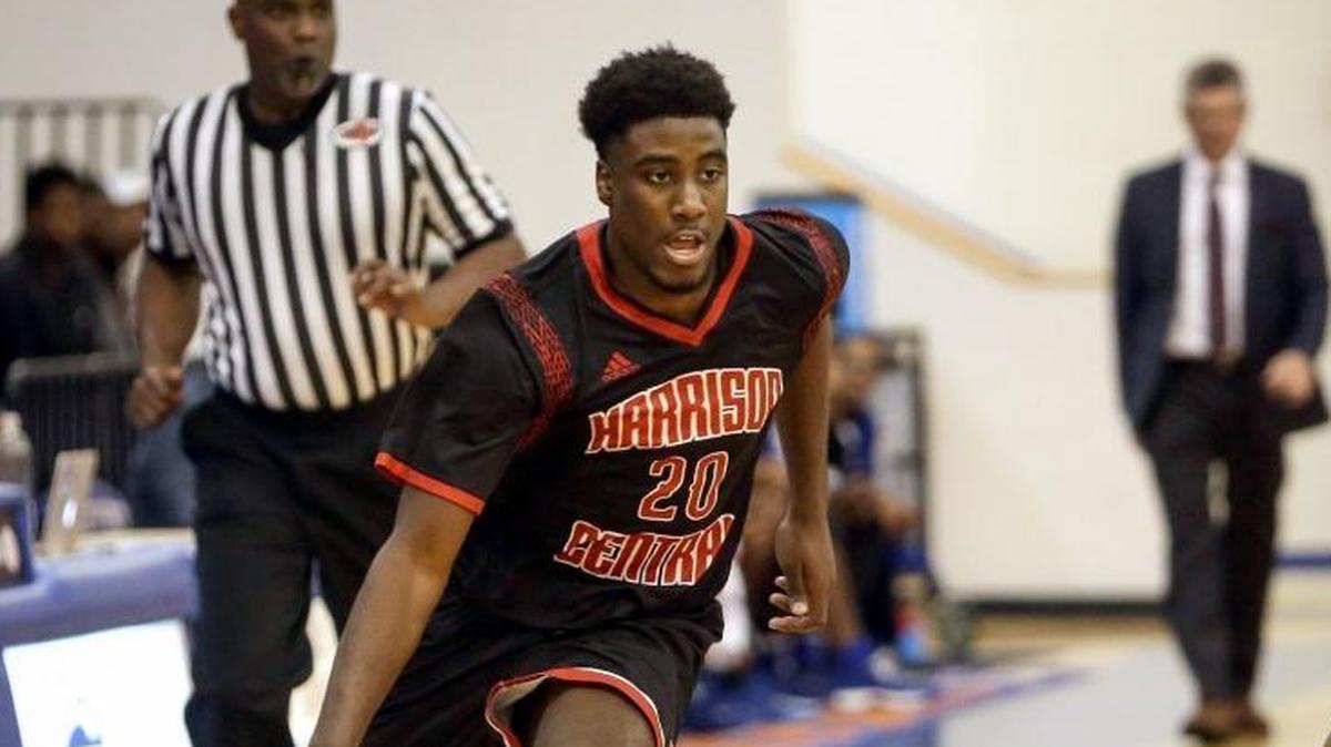 Harrison Central's Dayquan Perkins is part of the senior boys home team.