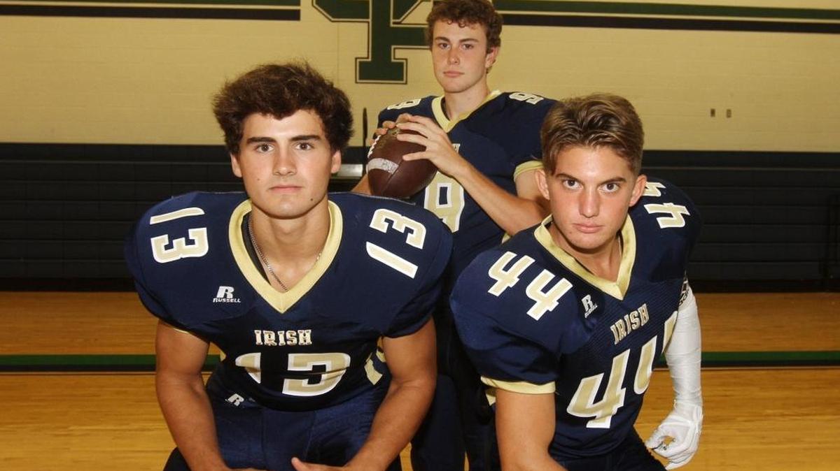 St. Patrick offense will be driven by fullback Austin Schepens(13), running back Robert Starks(440 and quarterback Carson Bishop.