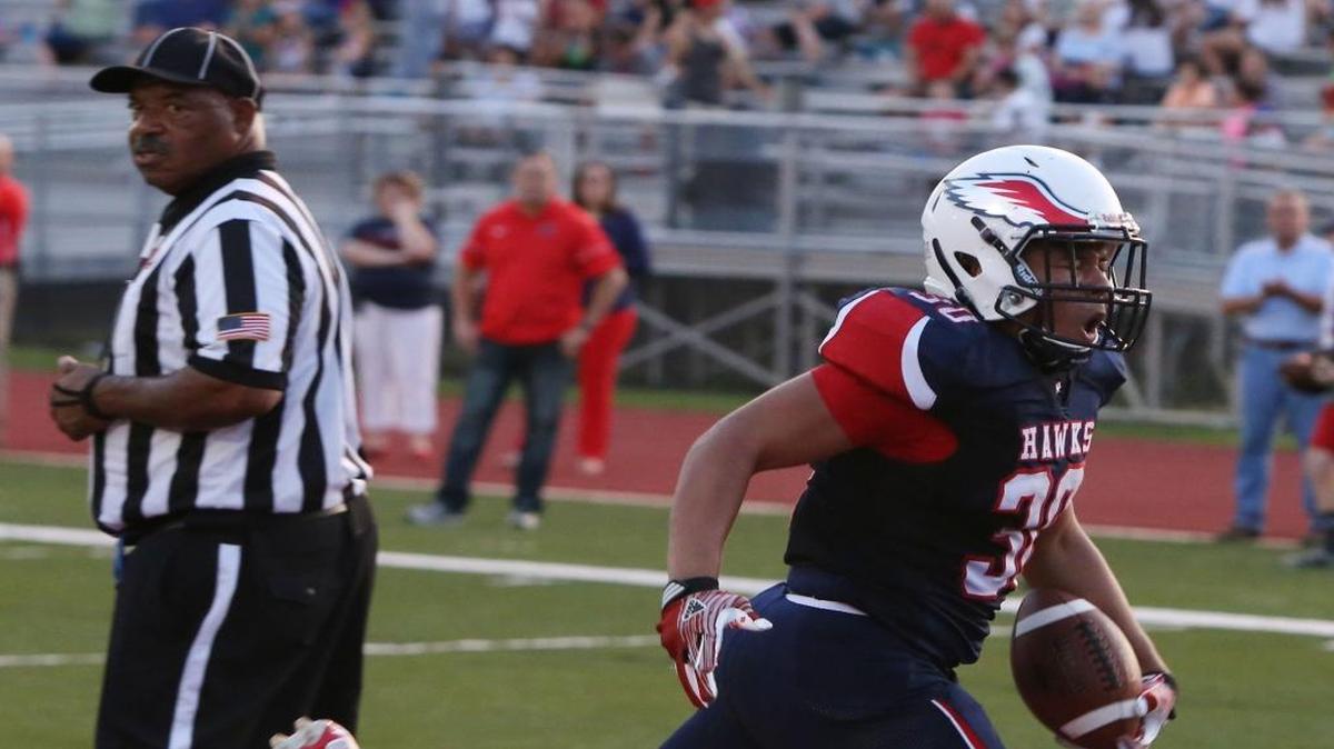 Hancock running back Blake Comeaux was the only bright spot for the Hawks against Lakeshore, rushing for 182 yards and two touchdowns.
