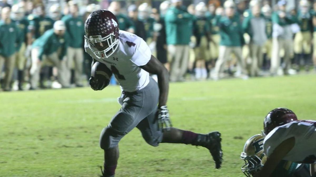 East Central running back Tony Brown scores a touchdown against Poplarville during the second quarter of their 4A South State championship game at Poplarville on Nov. 24.