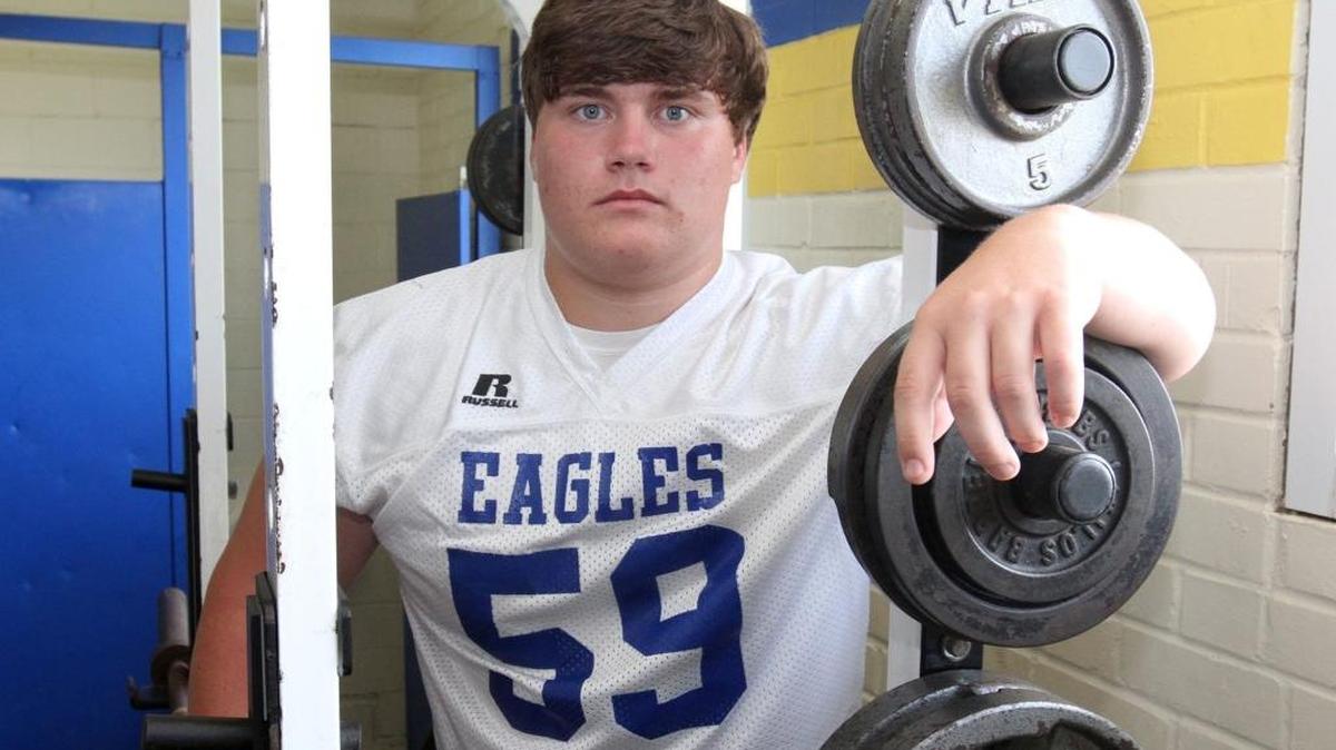 Resurrection Catholic High School lineman Jackson Byrd.