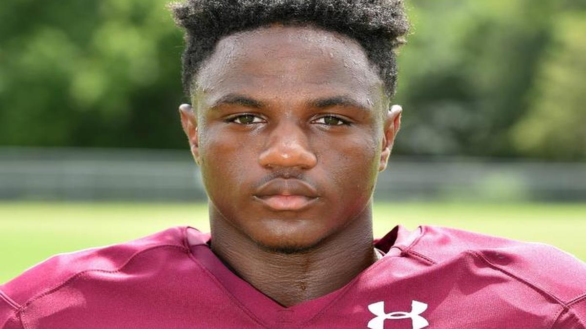 East Central Hornets running back Tony Brown.
