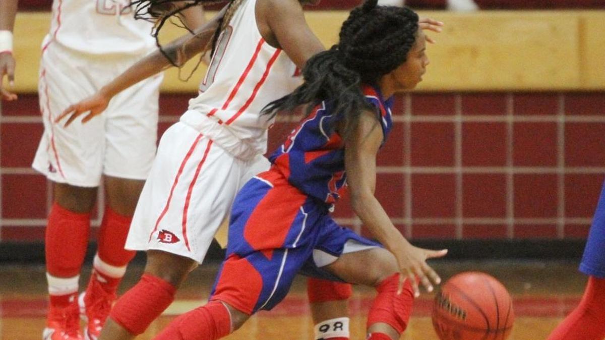 Pass Christian's Cayla Obillo dribbles against Biloxi's Abbeygale McLeary during the fourth quarter of their game at Biloxi High School on Tuesday, Dec. 13, 2016. Obillo has been a big reason PCHS is 8-3 this season.