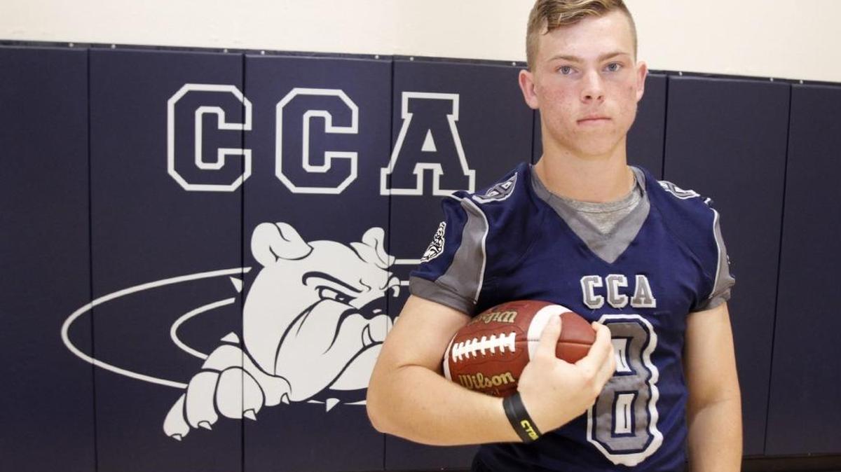 CCA’s top rusher in Friday night’s victory over Franklin Academy was Micah Spinks with 11 carries for 109 yards.