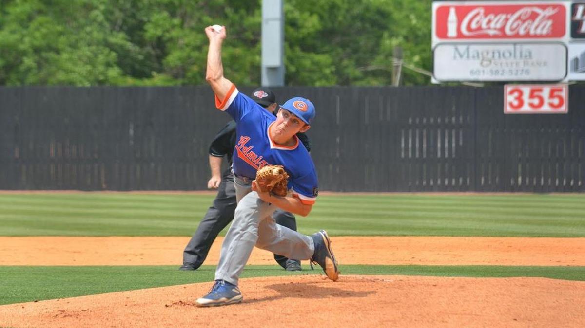 Gulfport pitcher Patrick Nelms went the distance as the Admirals beat Petal 7-1 on Saturday.