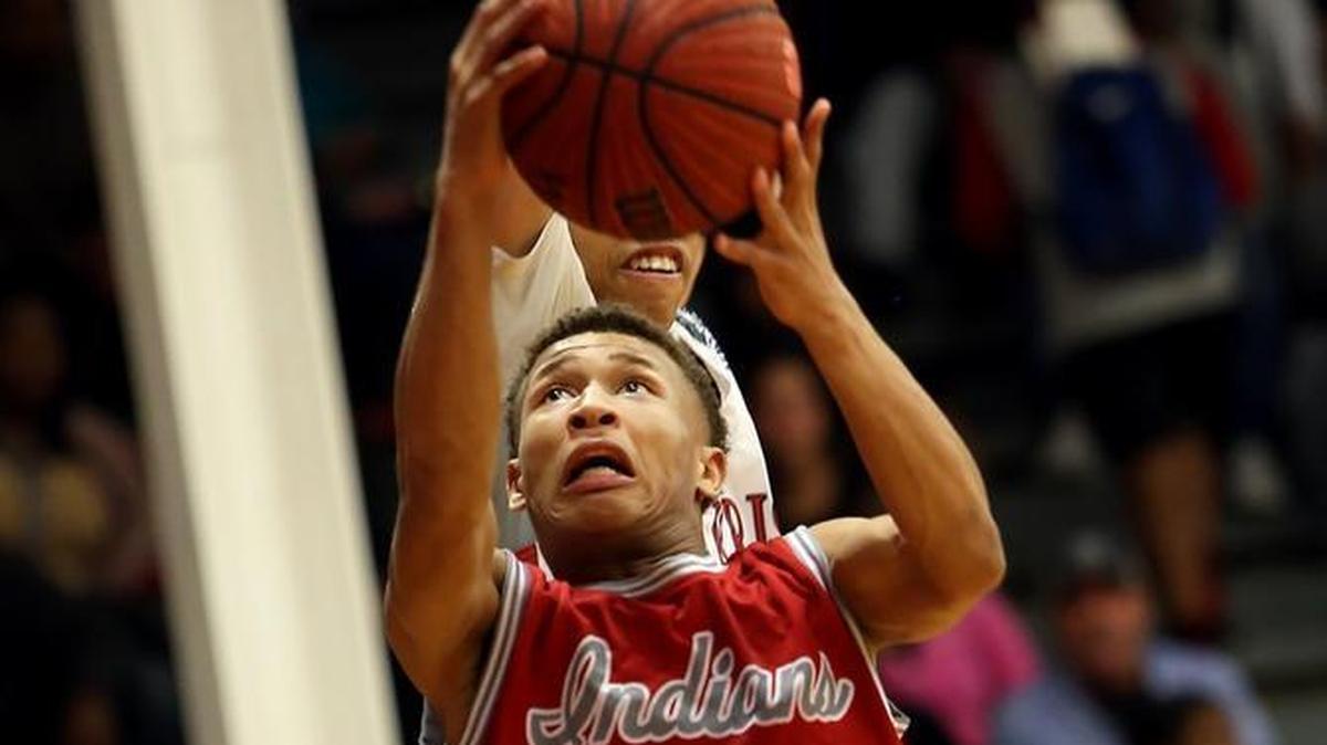 Biloxi's Jordan Montgomery takes a shot while competing against Harrison Central on Friday at Harrison Central High.