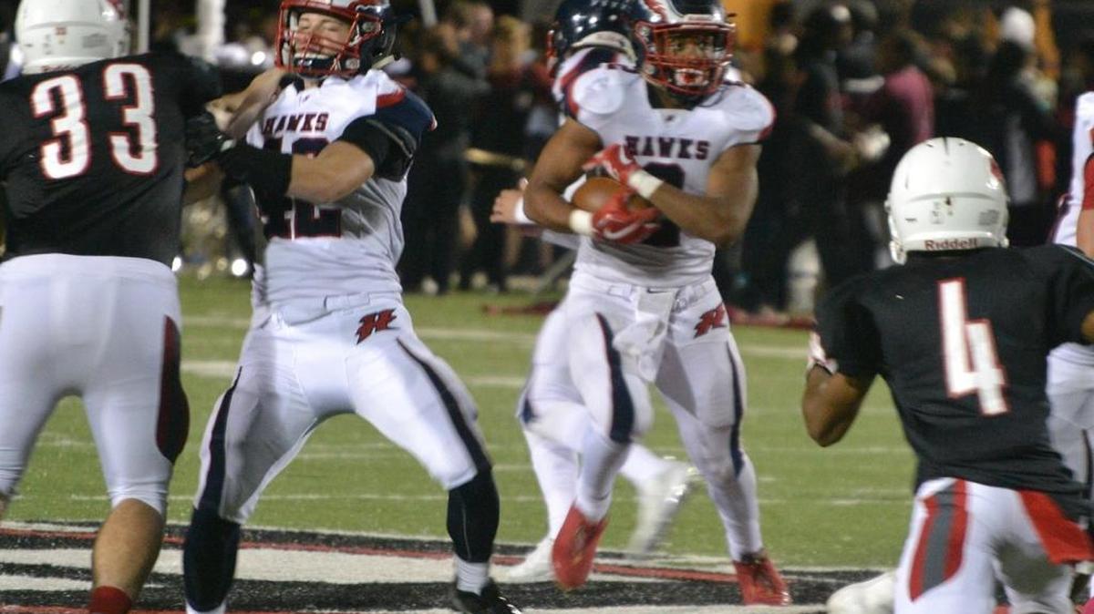 Hancock running back Marquis Cherry helped the Hawks beat Harrison Central.