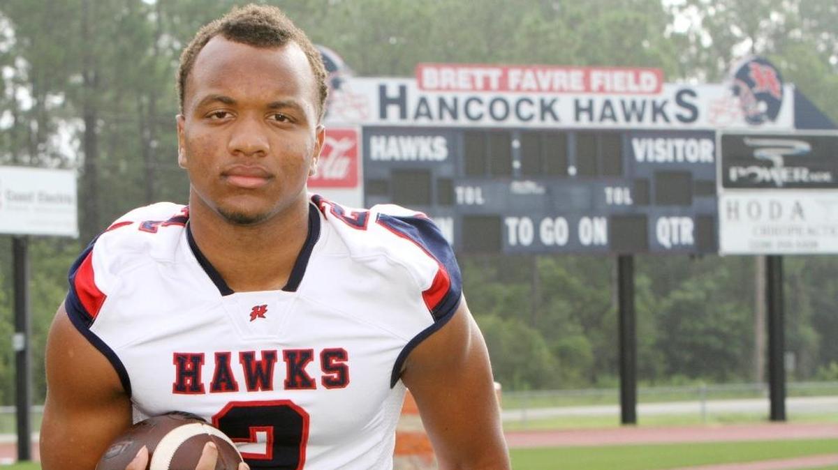 Hancock High running back Marquis Cherry