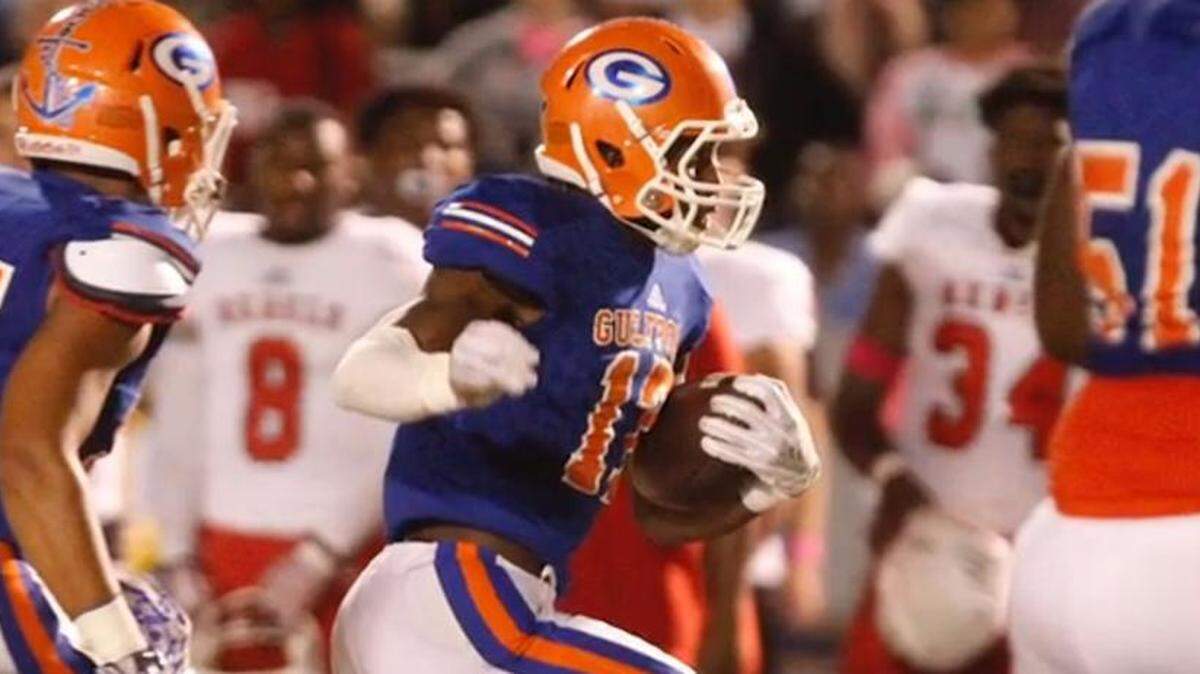 Gulfport defensive back Zae Crain, center, died on Wednesday, July 3, 2019, in a wreck in Meridian, according to Gulfport coach John Archie. Crain, who wore No. 17 and played defensive back at Gulfport, had enrolled at East Mississippi Community College in December.