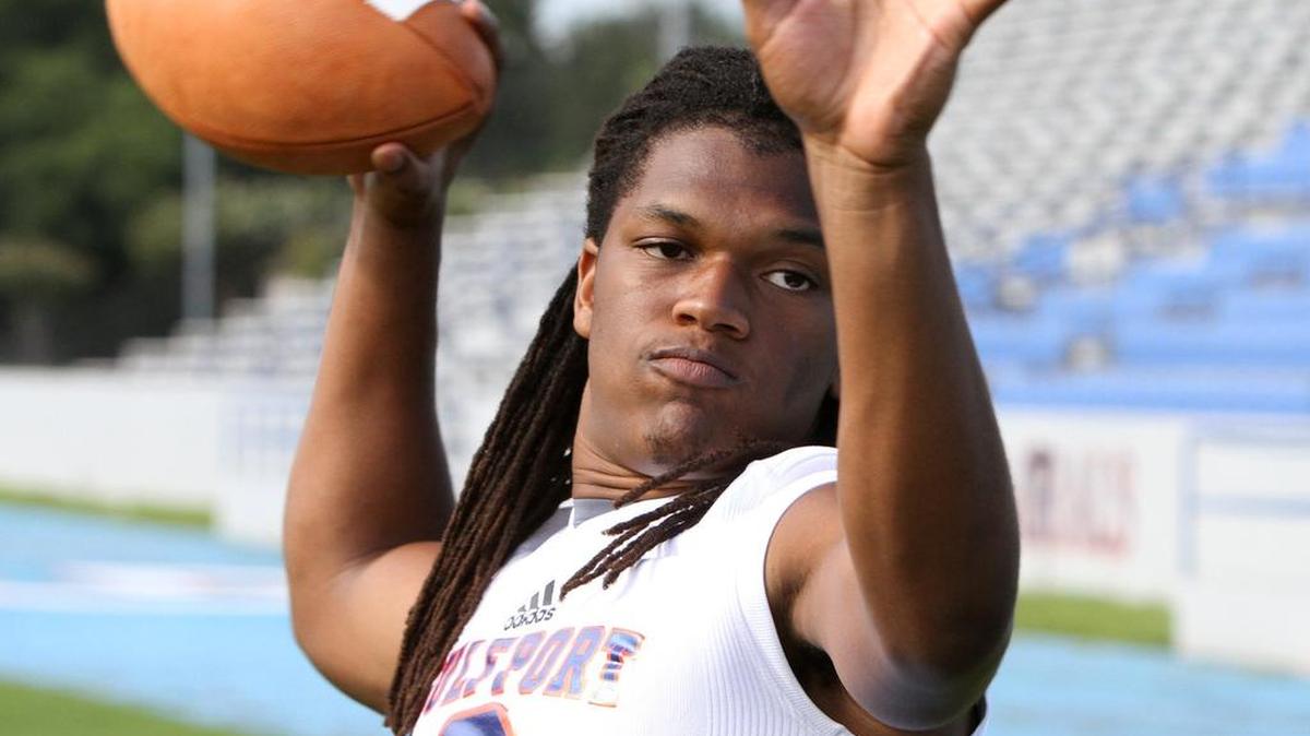 Gulf[port High School quarterback T.Q. Newsome.