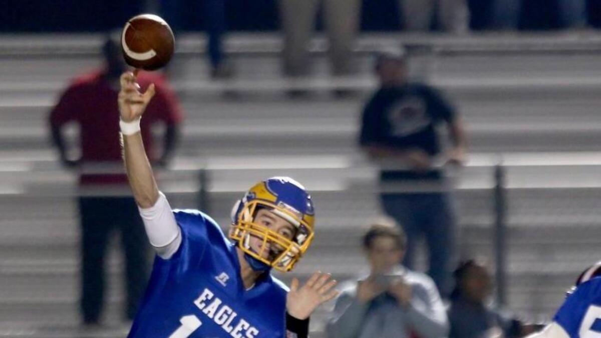 Resurrection quarterback Blake Porter throws the ball while competing against Lumberton in the playoffs on Friday, November 17, 2017. RCS visits Nanih Waiya in the Class 1A South State Championship on Friday.
