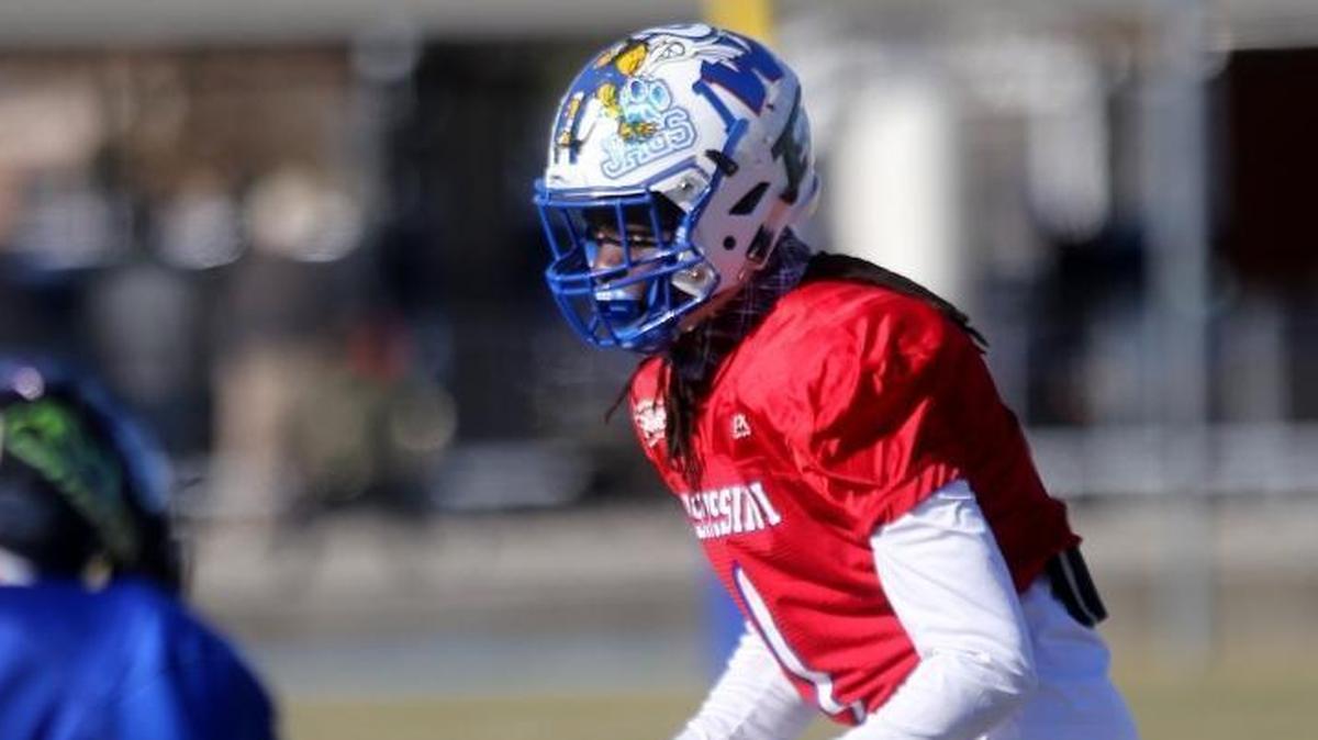 Ocean Springs Malcolm Magee waits for the play during the Bernard Blackwell Classic on Saturday in Gulfport on Dec. 9.