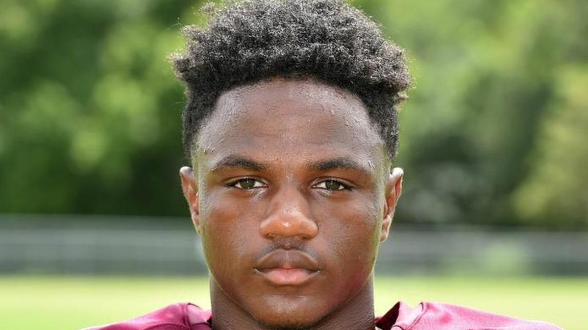East Central Hornets running back Tony Brown.