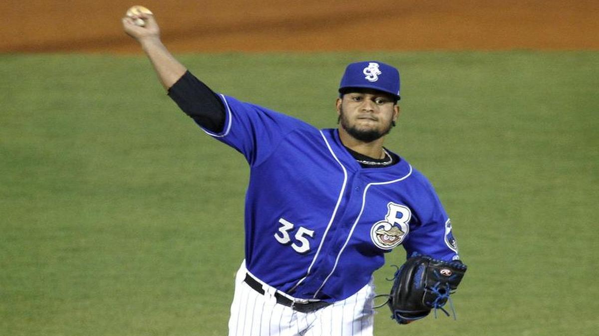 Biloxi Shuckers pitcher Angel Ventura.