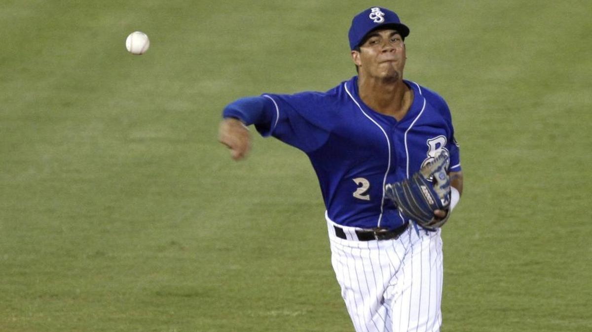 Shuckers shortstop Angel Ortega helped the team beat Jacksonville Sunday.