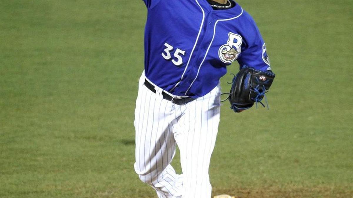 Biloxi Shuckers pitcher Angel Ventura.