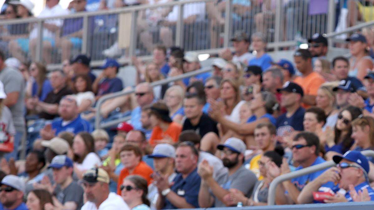 The Biloxi Shuckers cheer from the dugout on Saturday, June 6, 2015. The Shuckers will open the 2016 season at home on April 7.