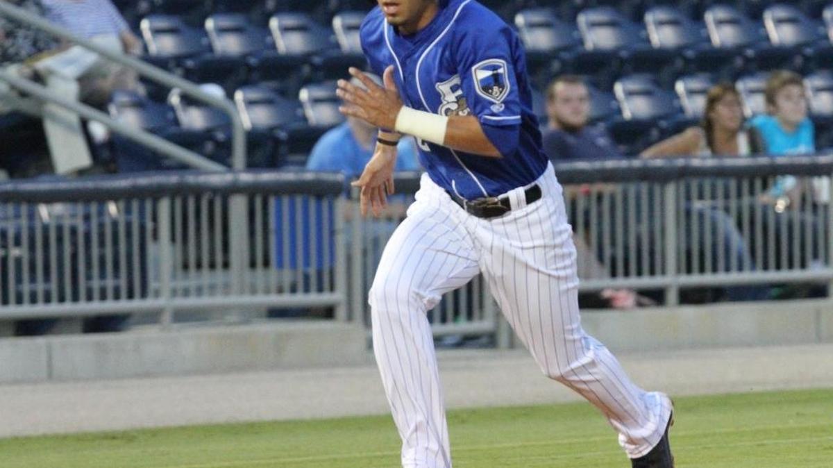 Biloxi second baseman Javier Betancourt runs home to give the Shuckers a 3-1 lead during the second inning of their Southern League game against Mobile at MGM Park in Biloxi on Thursday, Aug. 17, 2016.