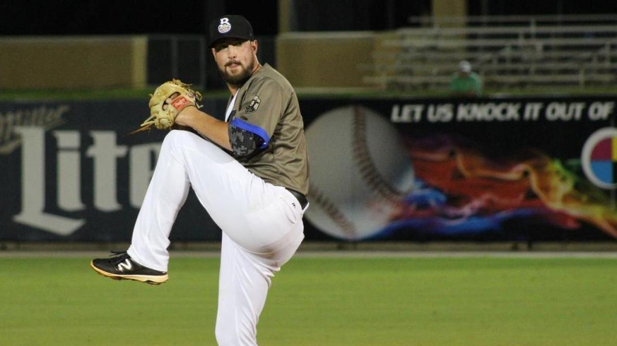 Forrest Snow earned the win in the combined no-hitter in game two on Monday night.