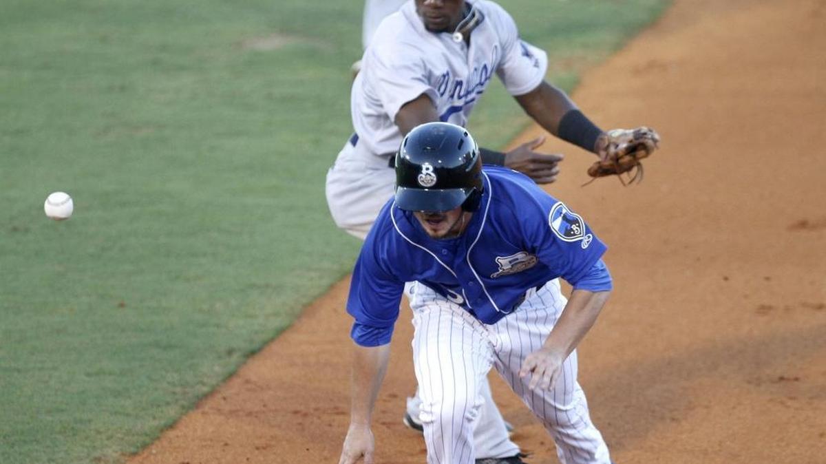 Blake Allemand produced the Shuckers' only run against Pensacola on Wednesday.