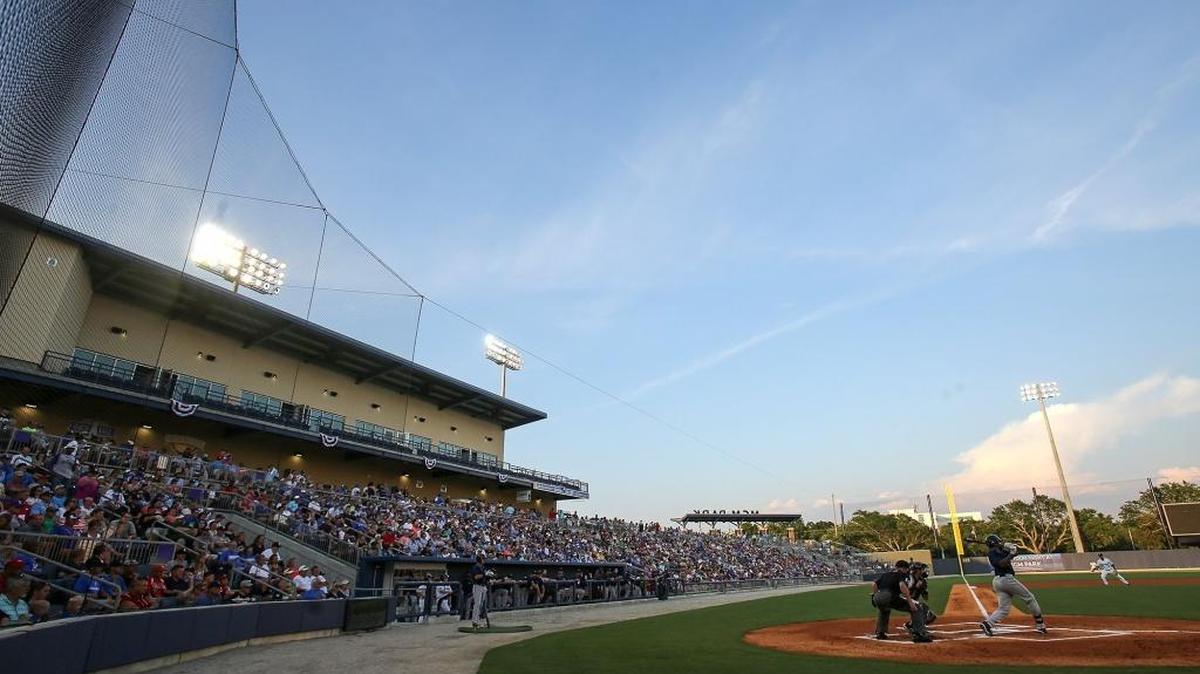 The Biloxi Shuckers take on the Mobile Bay Bears at a sold out MGM Park during the first home game on Saturday, June 6, 2015.