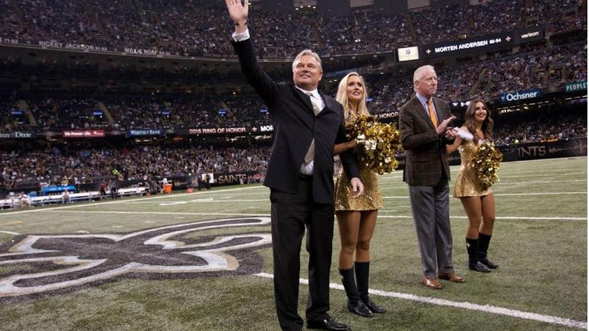 Former Saints kicker Morten Andersen was inducted into the Saints Ring of Honor in 2015. The NFL announced Tuesday that Andersen also is a finalist for the Pro Football Hall of Fame, which will be announced Super Bowl weekend.